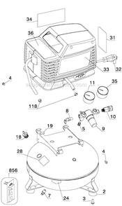 Part Location Diagram of N002119SV Black and Decker Micro Press. Switch